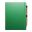 Soft touch padded cover, notebook in green elasticate closure band, internal document pocket, ivory paper, pen loop with pencil included.