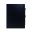 Soft feel large ruled notebook with elasticated closure band, retro style pencil included