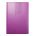 A5 Castelli Tuscon desk diary in purple, padded cover, ribbon marker, head and tail bands . Blind embossed date and your company logo.
